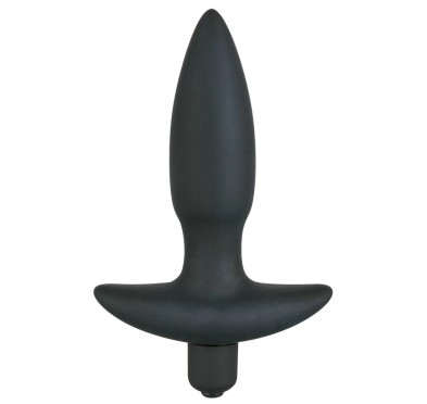 Wibrująca Wtyczka Analna Z Uchwytem Mała(13cm) - Black Velvets